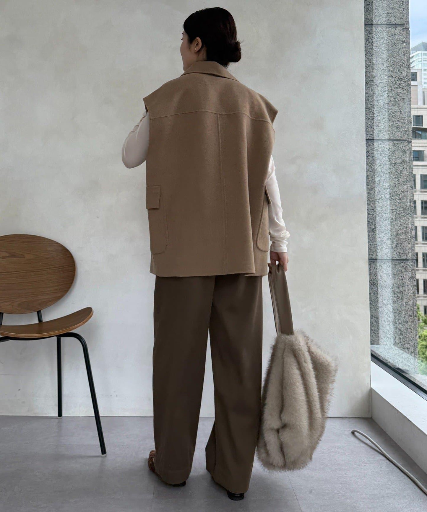 內加絨粘合長褲