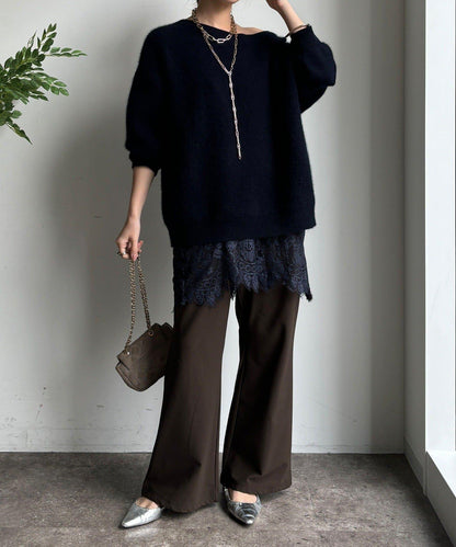 內加絨微喇休閒褲