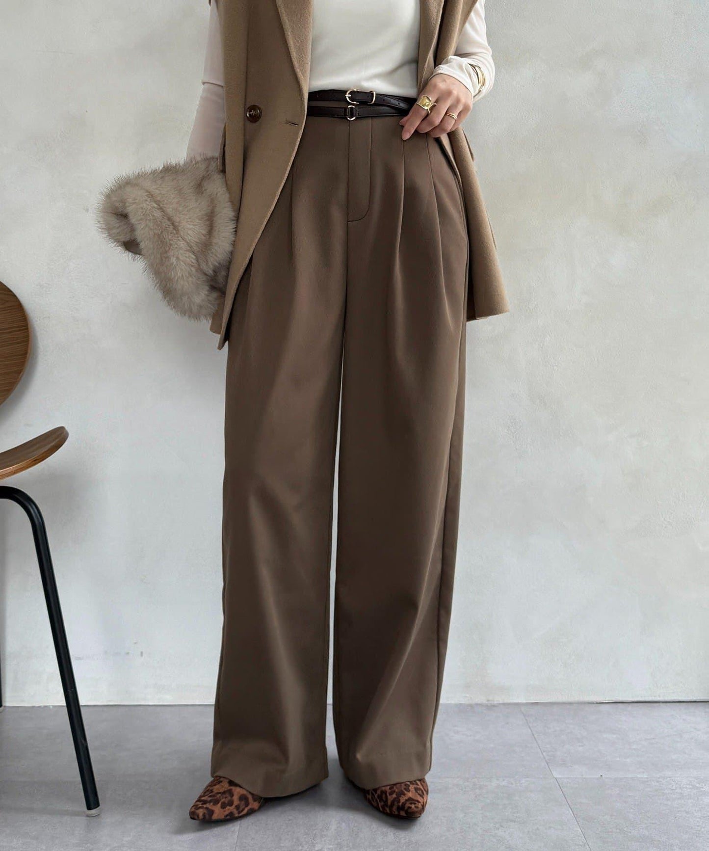 內加絨粘合長褲