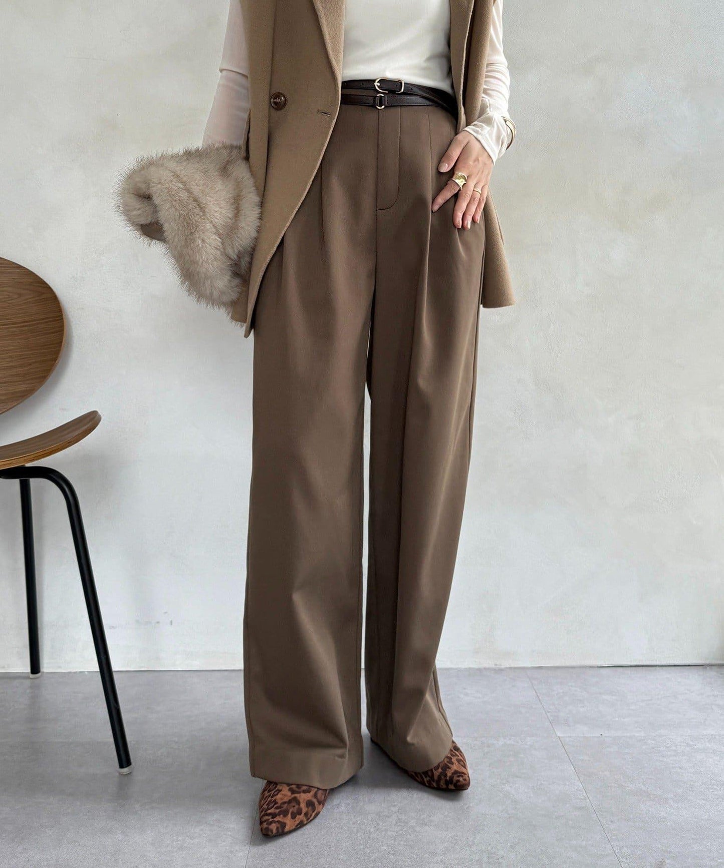 內加絨粘合長褲