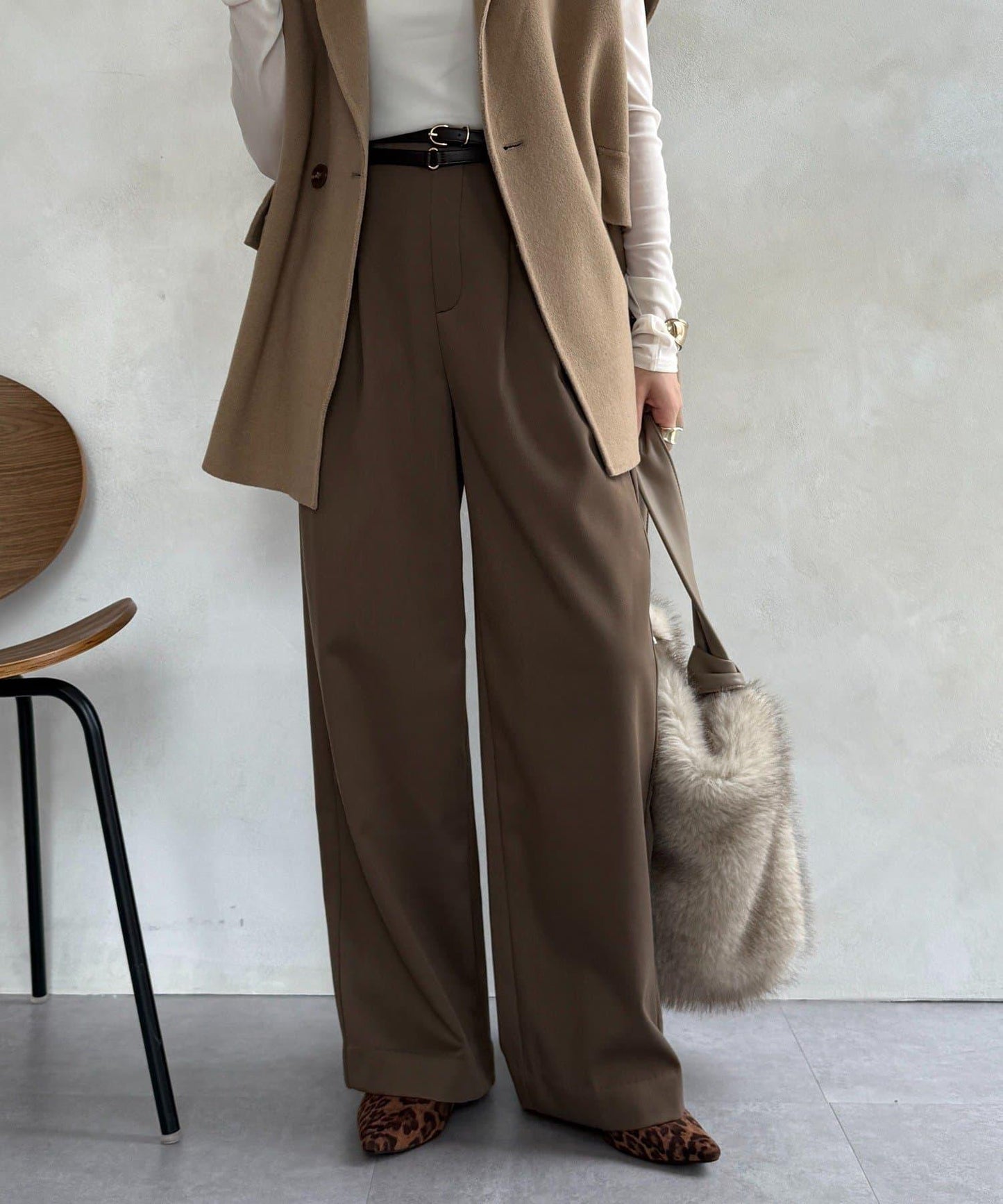 內加絨粘合長褲