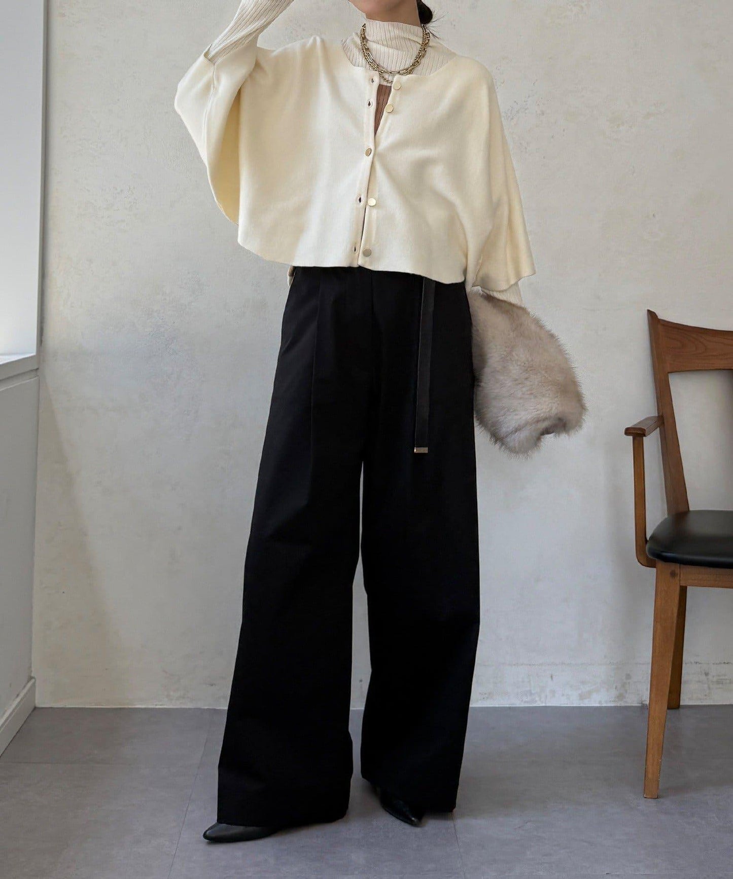 披肩套裝針織衫