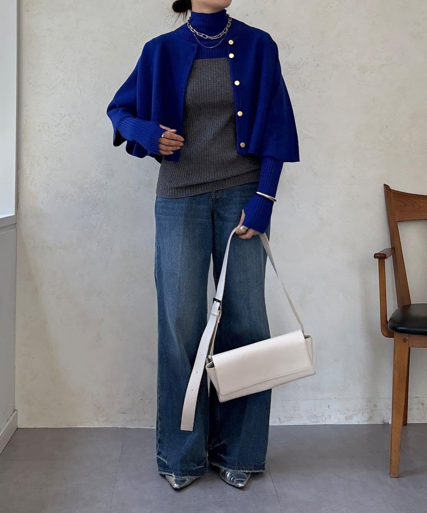 披肩套裝針織衫