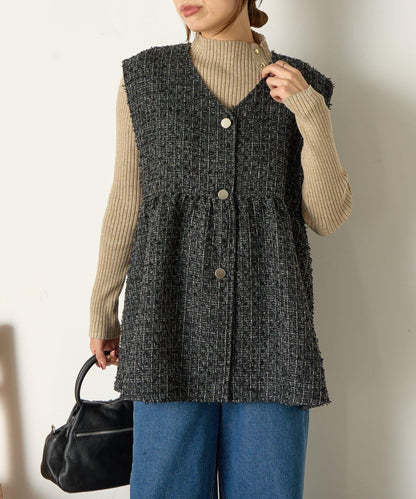 【さわゆい企畫】粗花呢荷葉邊馬甲