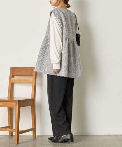 【さわゆい企畫】粗花呢荷葉邊馬甲