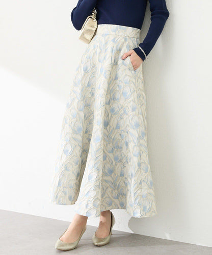 【BonBon Girls精選・最強吸睛半身裙】花卉提花半身裙