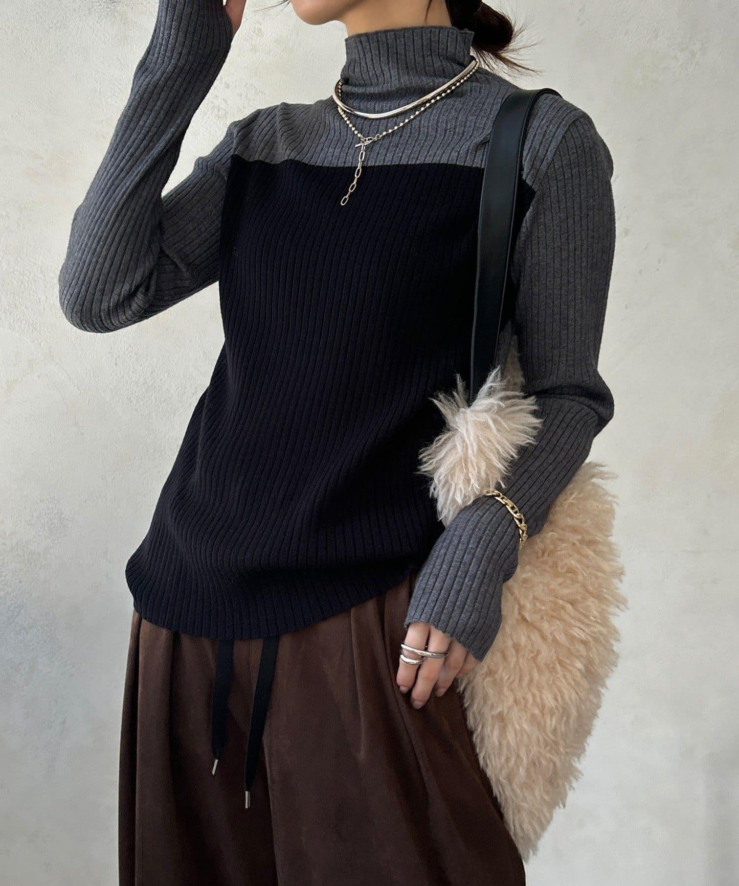 披肩套裝針織衫