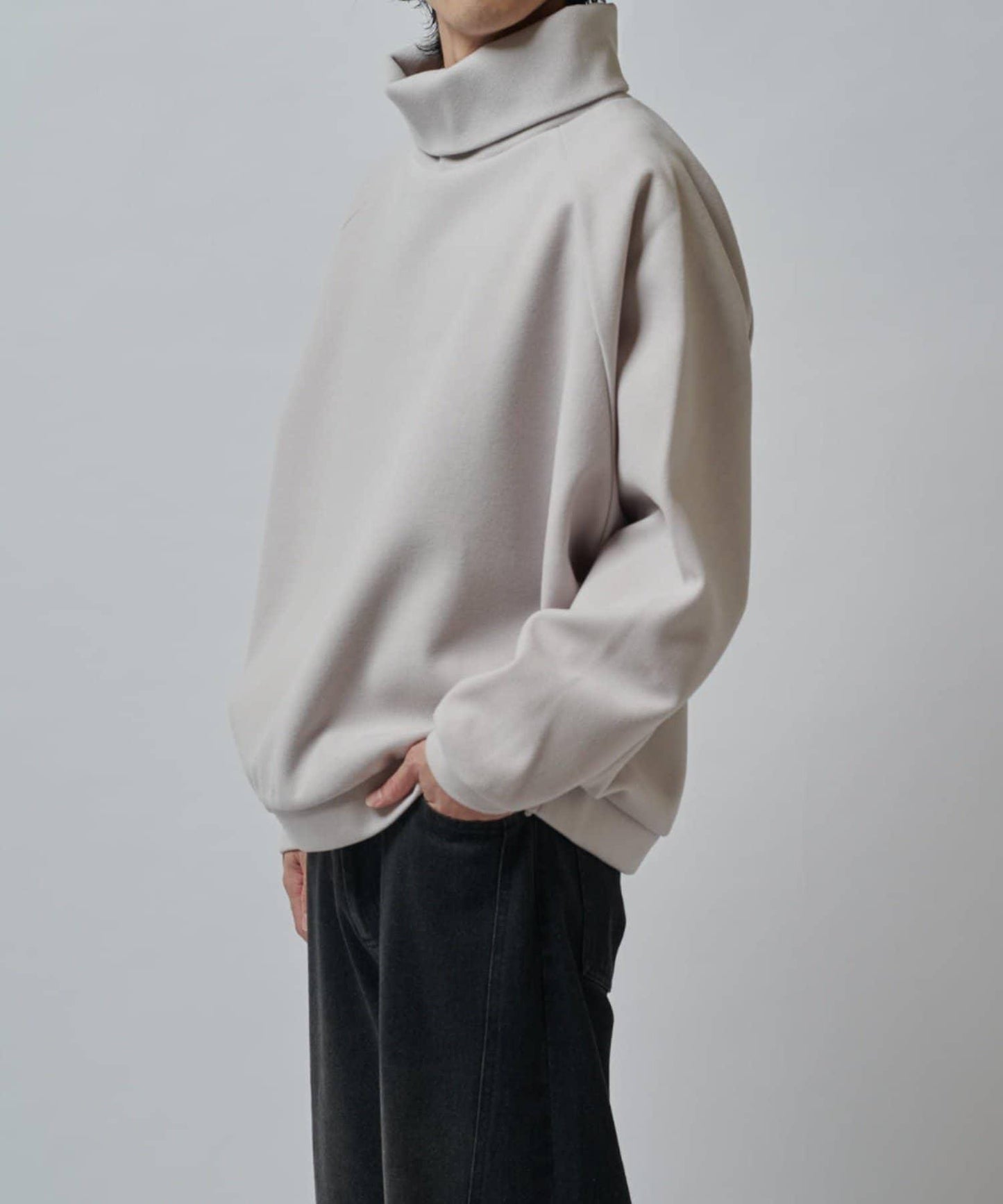 插肩袖高領針織衫