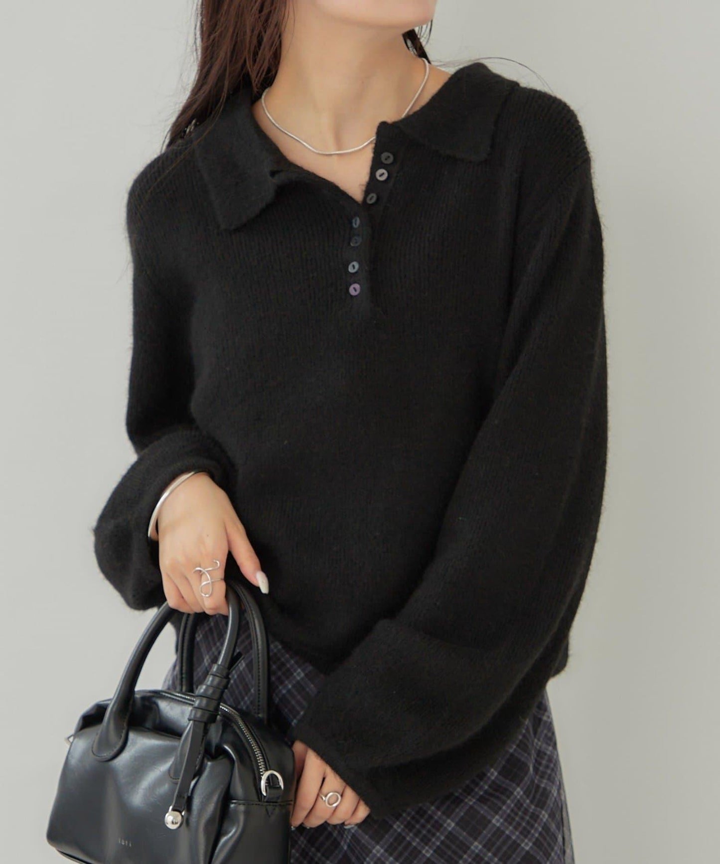 帶領長袖針織衫