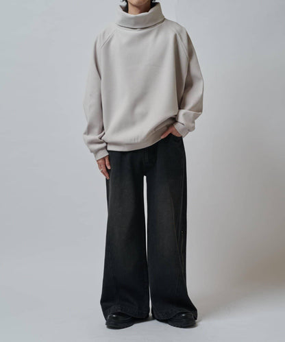 插肩袖高領針織衫