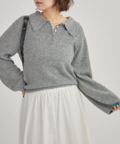 帶領長袖針織衫