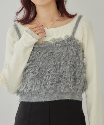 2WAY針織吊帶背心