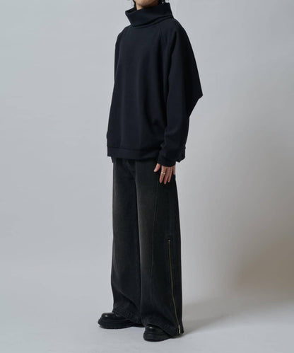 插肩袖高領針織衫