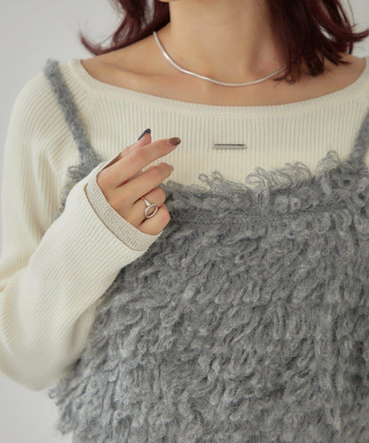 2WAY針織吊帶背心