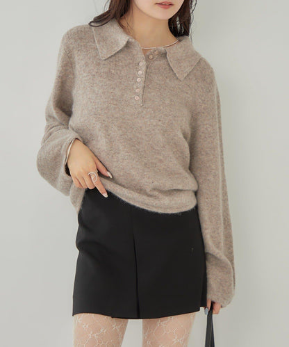 帶領長袖針織衫