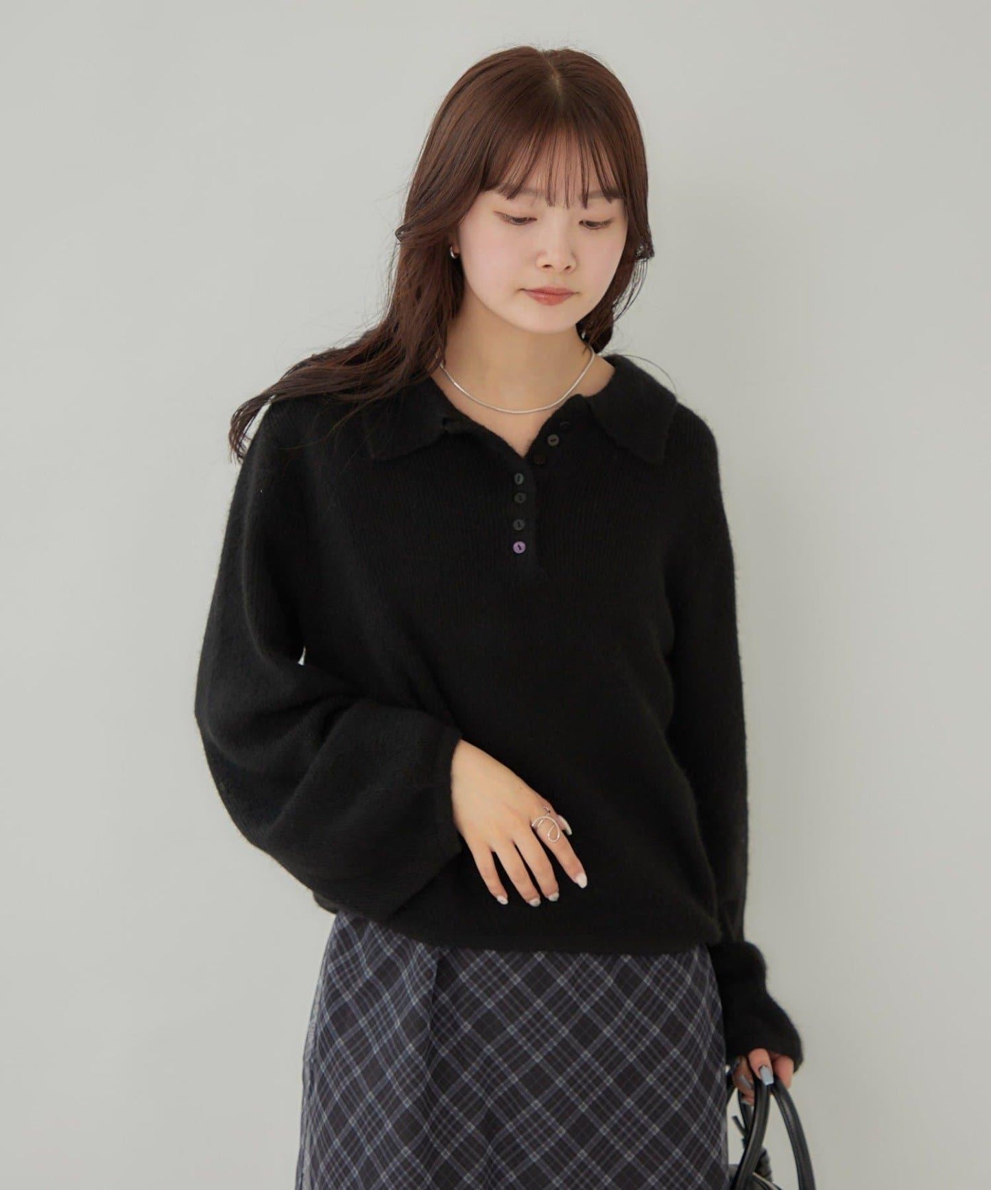 帶領長袖針織衫