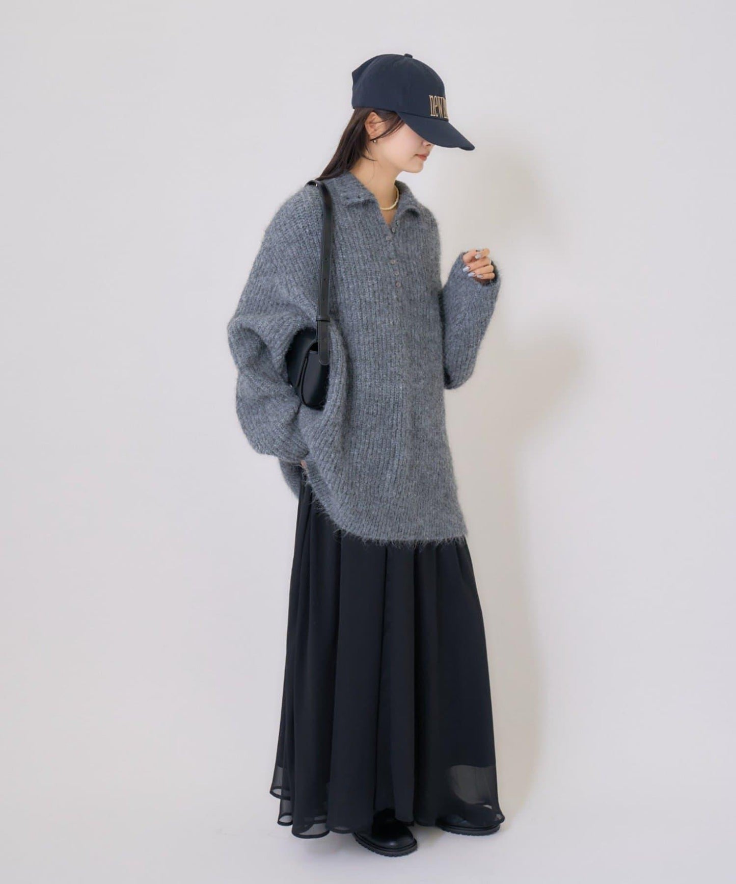 透視吊帶兩件套連衣裙