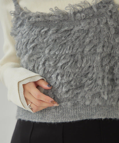 2WAY針織吊帶背心