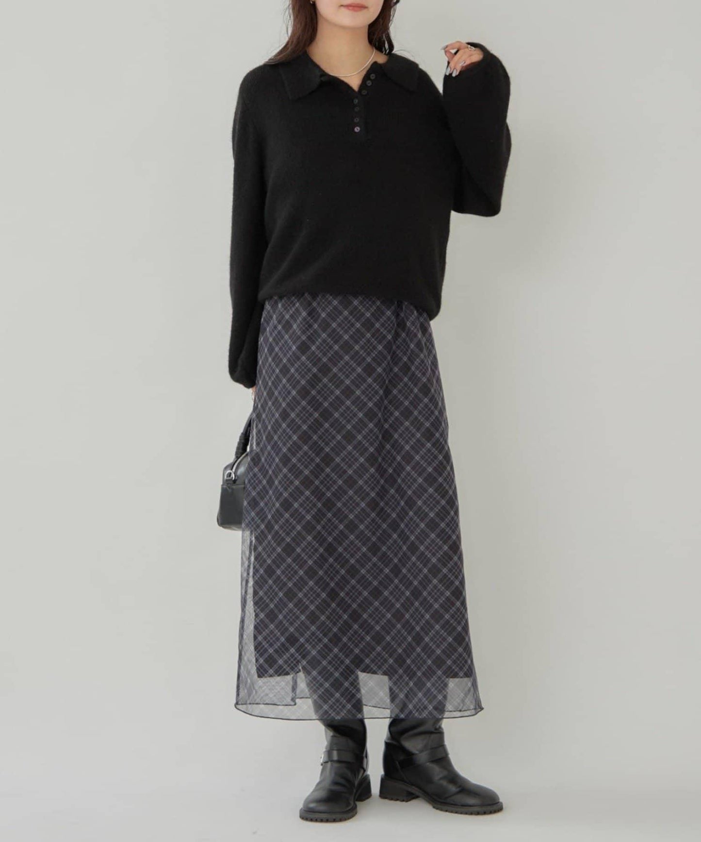 帶領長袖針織衫