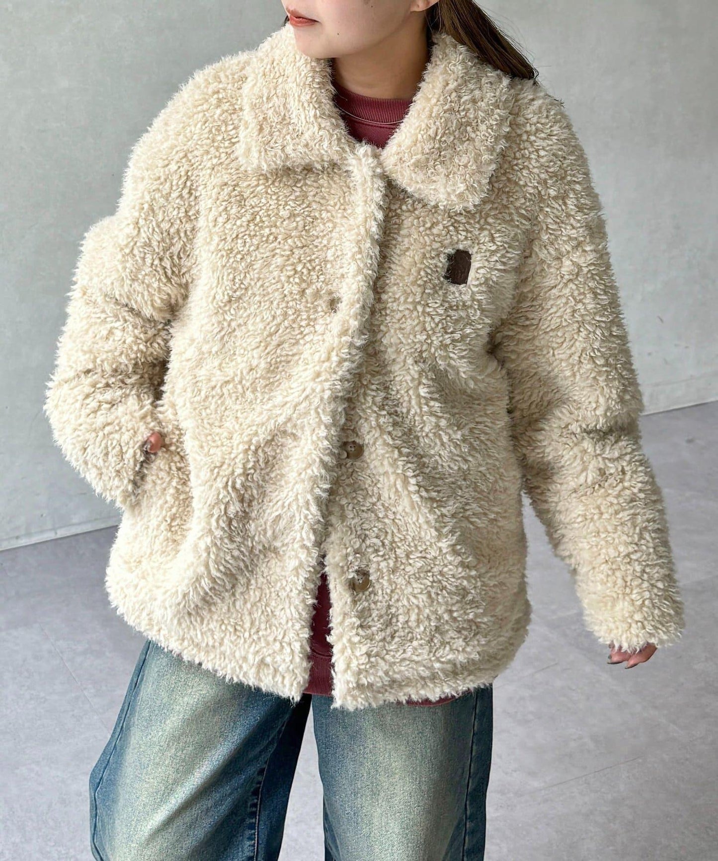 【U.S. POLO ASSN. 】仿毛外套