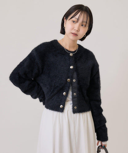 仿貂絨夾克開衫