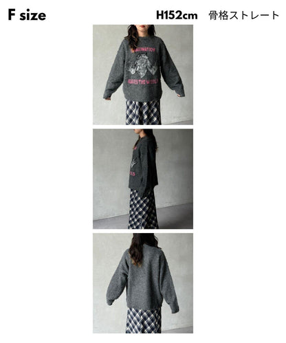 偉人仿馬海毛針織衫