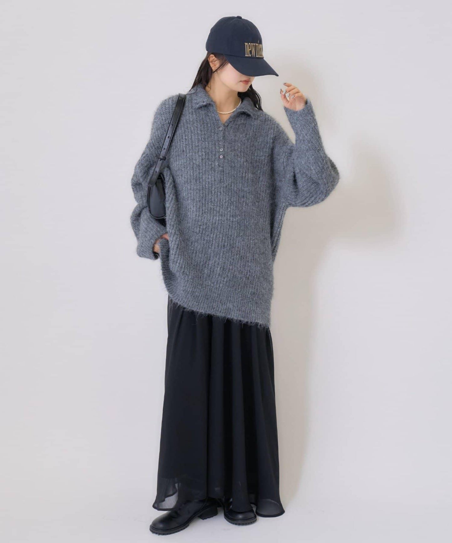 透視吊帶兩件套連衣裙