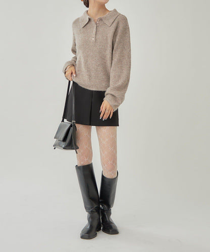 帶領長袖針織衫