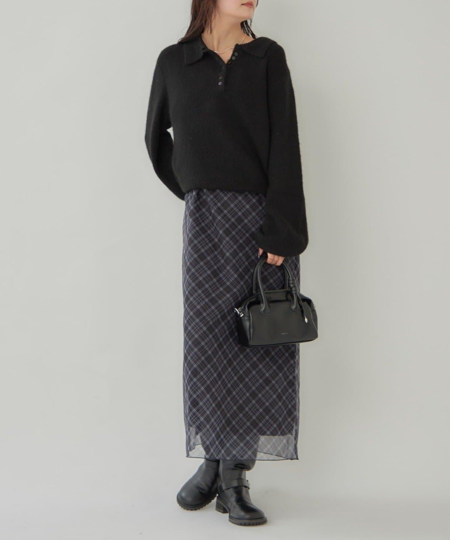 帶領長袖針織衫