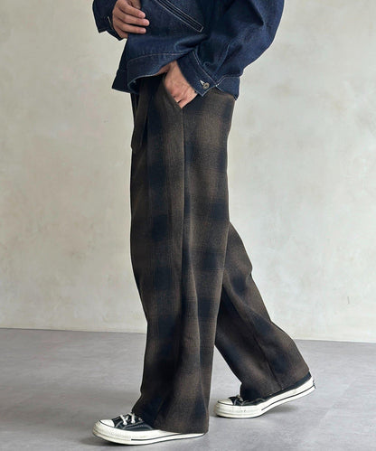 仿羊毛繫帶休閒褲