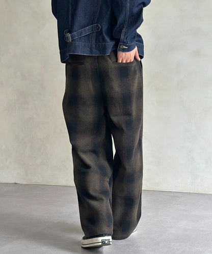 仿羊毛繫帶休閒褲