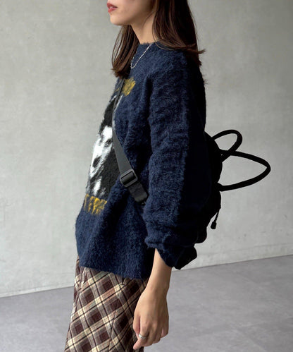 偉人仿馬海毛針織衫