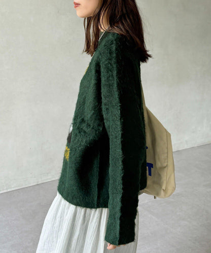 偉人仿馬海毛針織衫