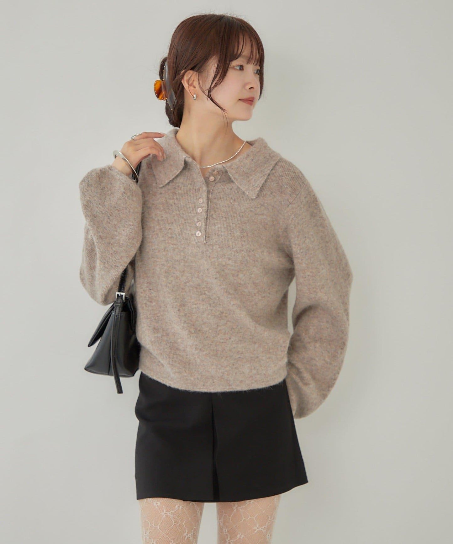 帶領長袖針織衫