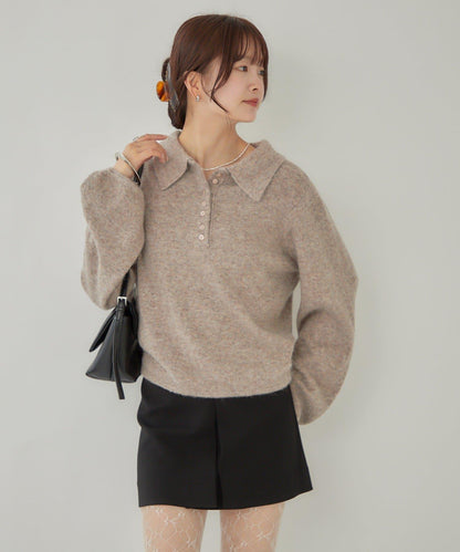 帶領長袖針織衫