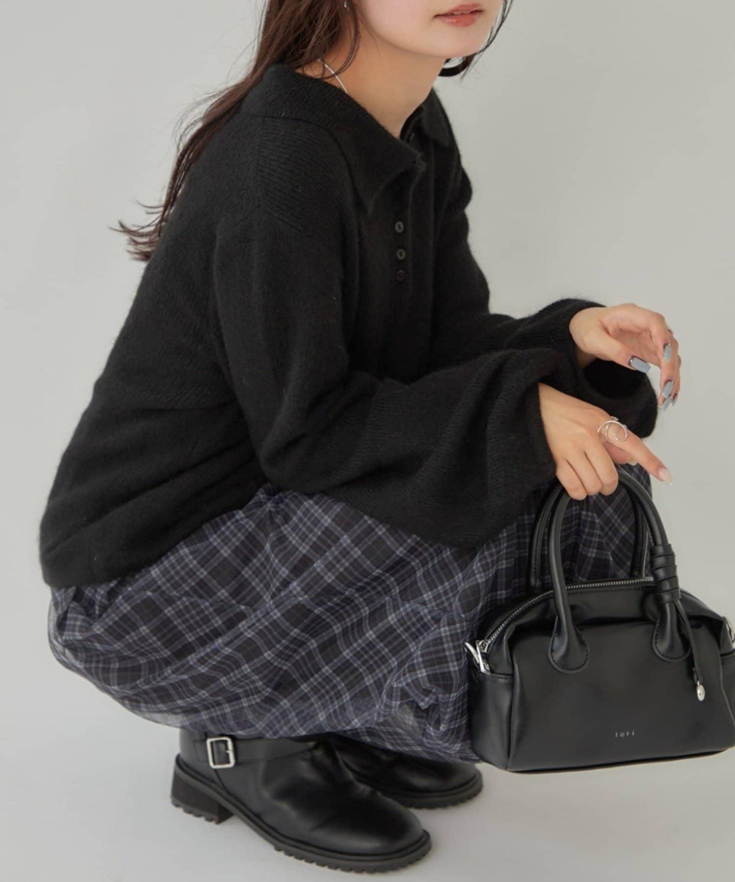 帶領長袖針織衫