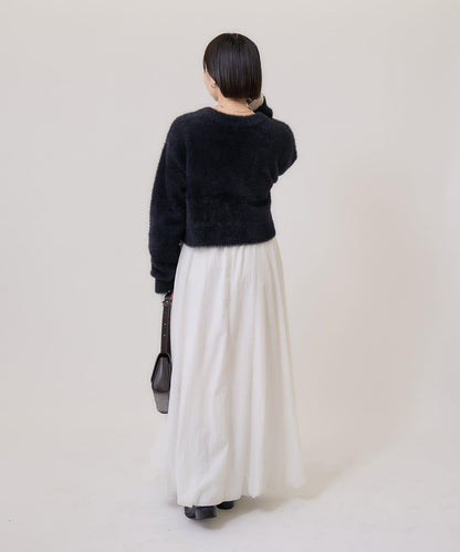 仿貂絨夾克開衫