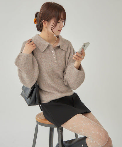 帶領長袖針織衫