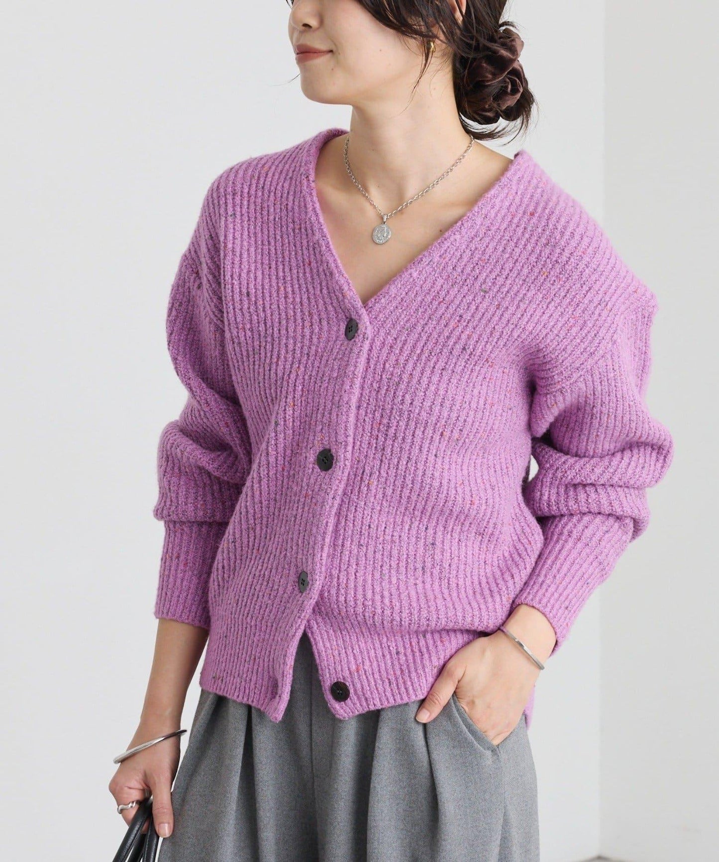 【可搭配套裝】圈圈紗線開衫/預計12月上旬發貨