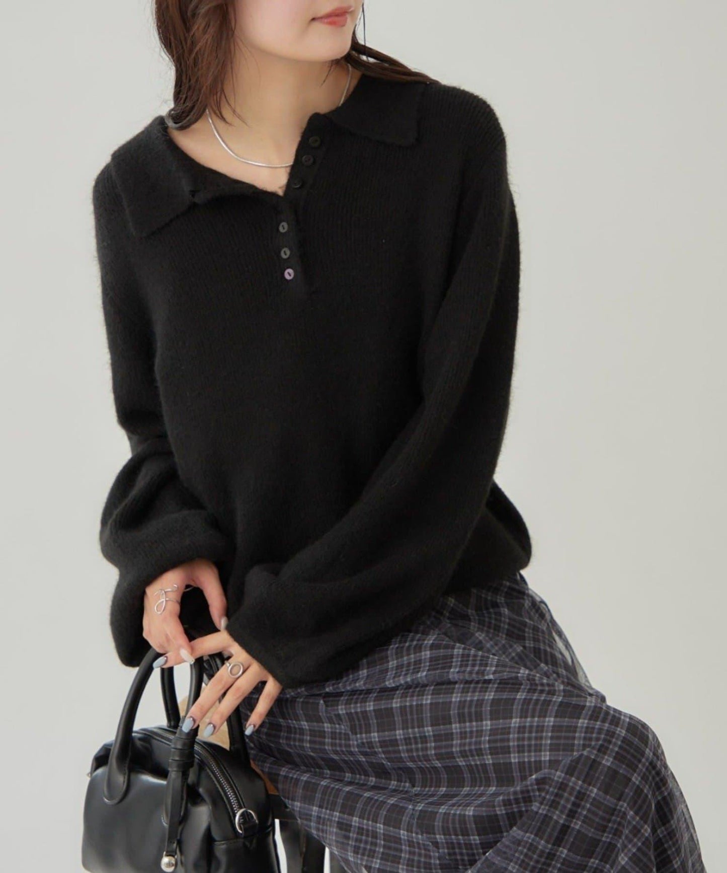 帶領長袖針織衫