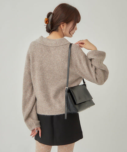 帶領長袖針織衫