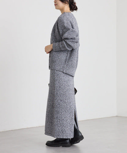 【可搭配套裝】圈圈紗線修身半身裙/預計12月上旬發貨