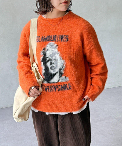 偉人仿馬海毛針織衫