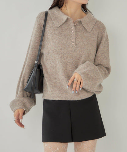 帶領長袖針織衫