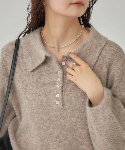 帶領長袖針織衫