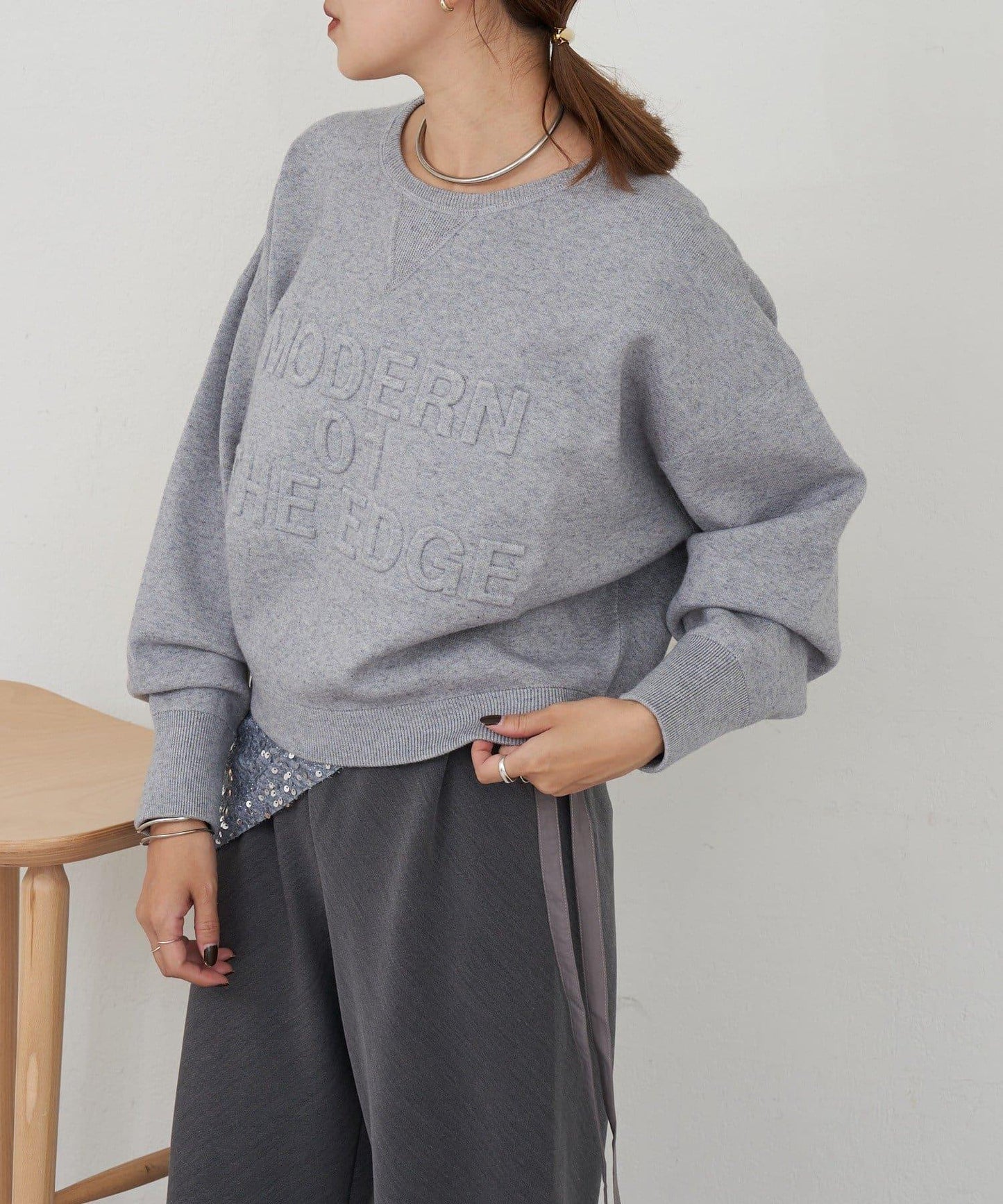 壓花工藝針織衫