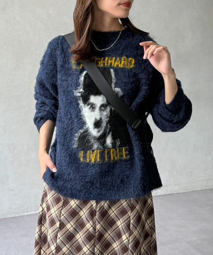 偉人仿馬海毛針織衫