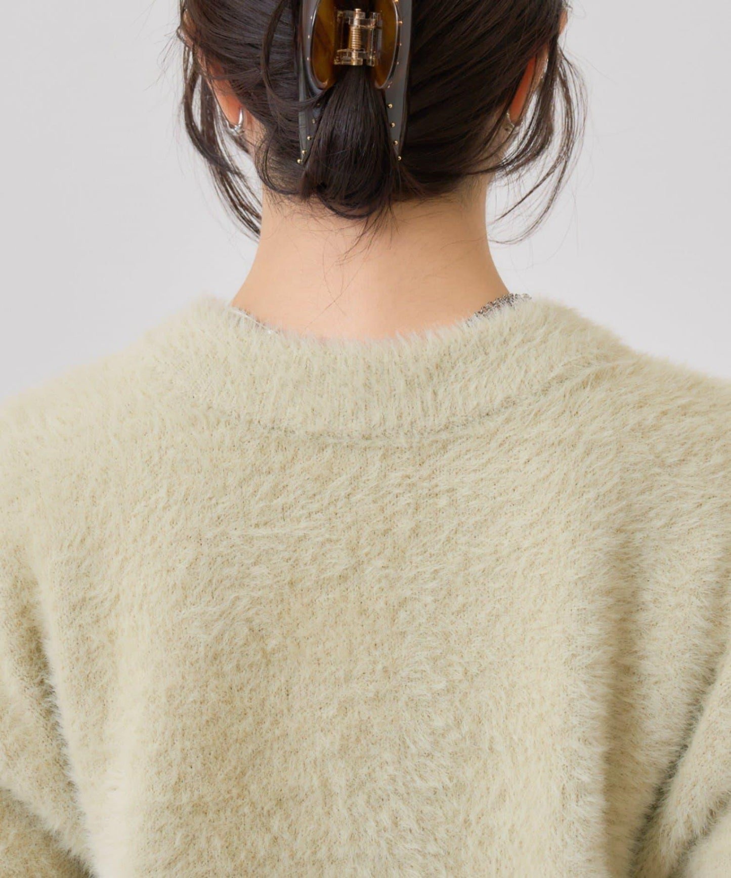 仿貂絨夾克開衫