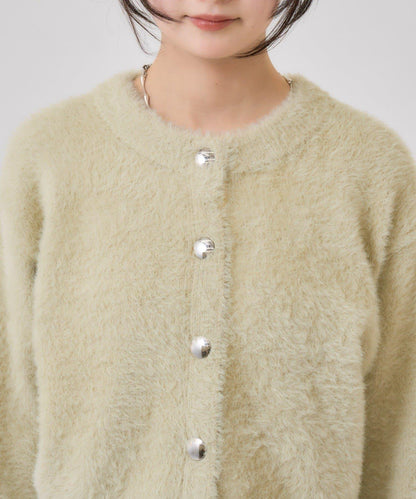 仿貂絨夾克開衫