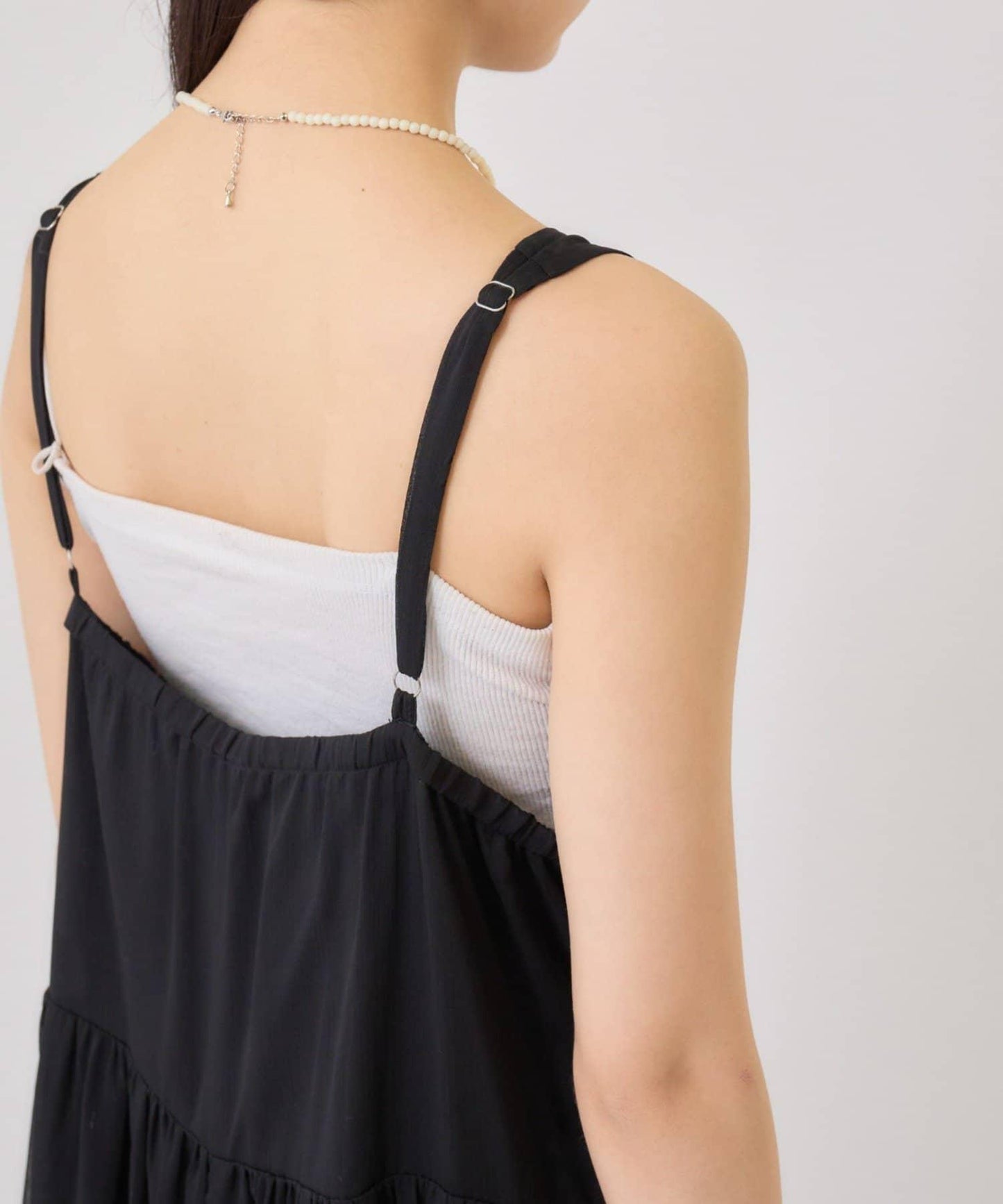 透視吊帶兩件套連衣裙